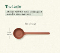 Set of 7 (Ladle, Brush, Flip, Stir, Scrape, Tong, Fish Spatula) - Jaipur Terracotta
