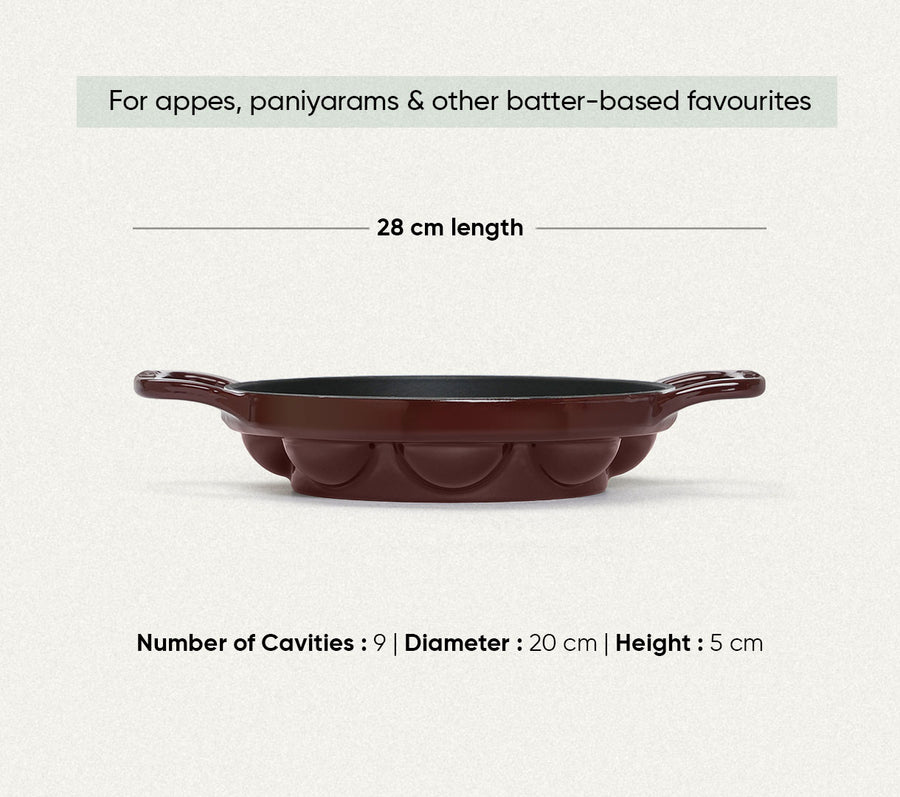 TitaniumClad Cast Iron - Set of 4 - Wine