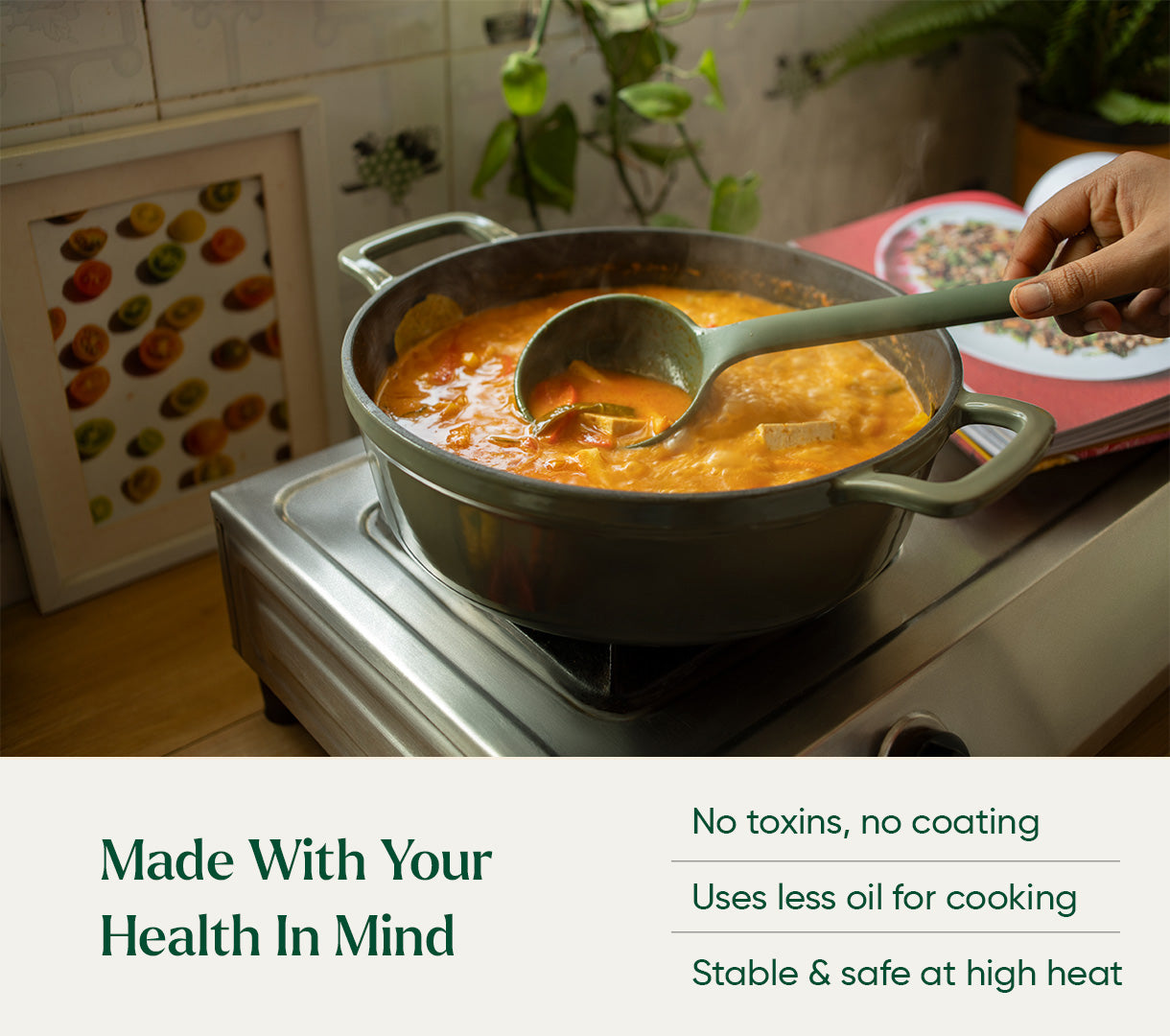 TitaniumClad Cast Iron - Set of 4 - Sage
