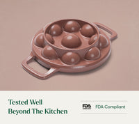 Ember Pre-Seasoned Cast Iron Appe Pan (20 cm) - Jaipur Terracotta