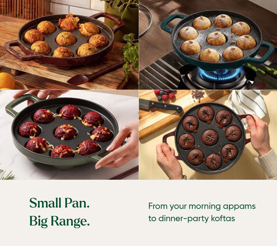 TitaniumClad Cast Iron - Set of 4 - Wine