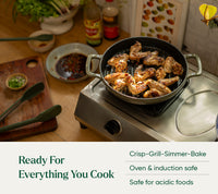 TitaniumClad Cast Iron - Set of 4 - Sage