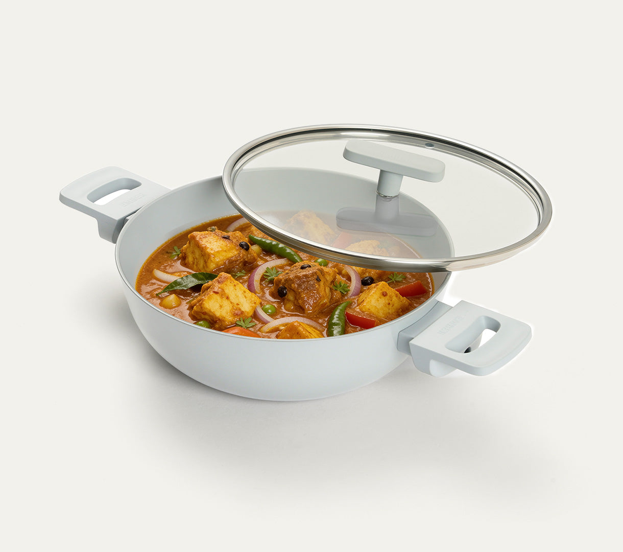 Kadai 24cm with glass lid - Himalayan Mist