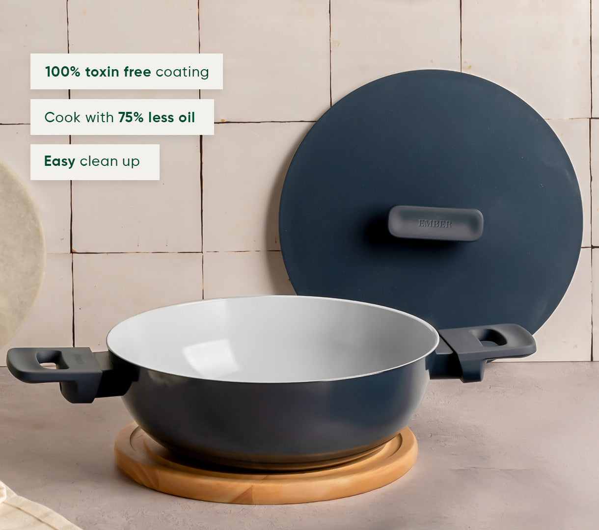 Ember Frypan + Kadai Duo - Nilgiri Blue