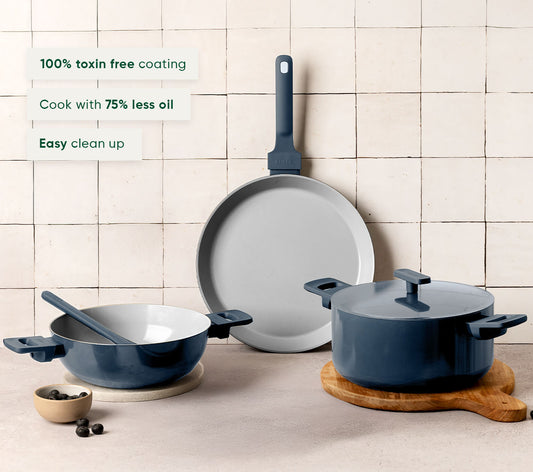 Complete Cookware Set (4-Piece) - Nilgiri Blue