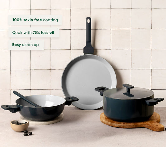 Complete Cookware Set (4-Piece) - Nilgiri Blue