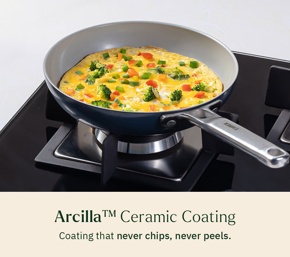 Ember Mini Frypan with glass lid + Kadai Duo - Nilgiri Blue