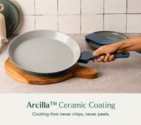 Flat Pan 28 cm - Nilgiri Blue