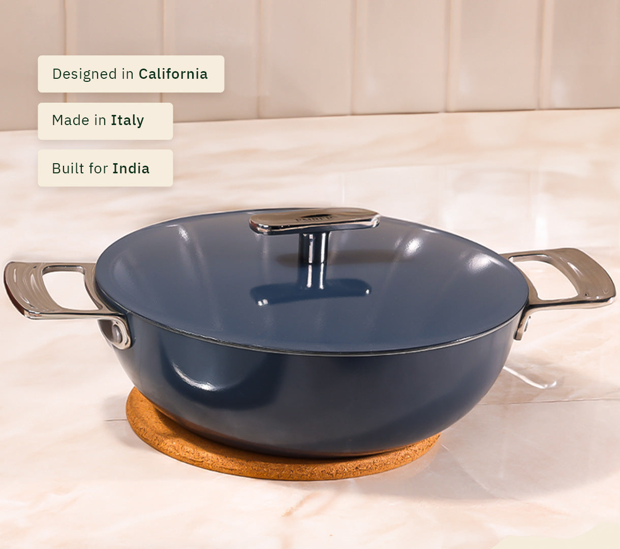 Ember Mini Frypan + Kadai Duo - Nilgiri Blue