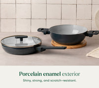 Everyday Cookware Trio with glass lid - Nilgiri Blue
