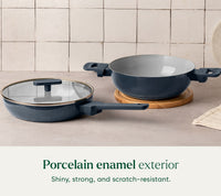 Everyday Cookware Trio with glass lid - Nilgiri Blue