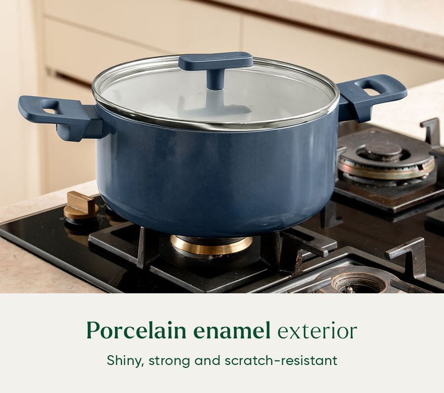 Dutch Oven 24cm with glass lid - Nilgiri Blue