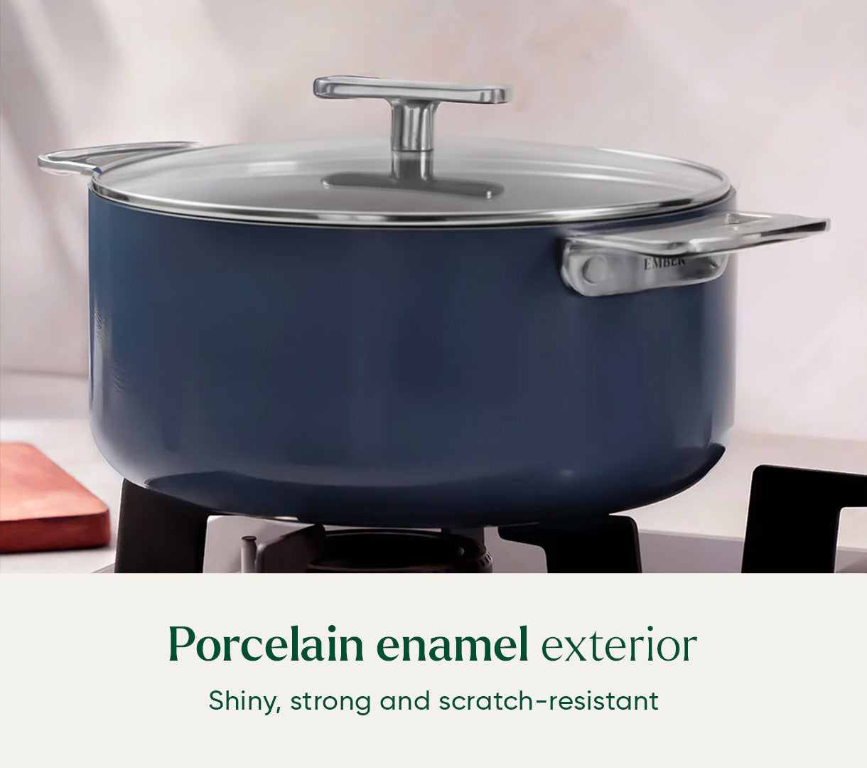 Dutch Oven 24cm with glass lid - Nilgiri Blue