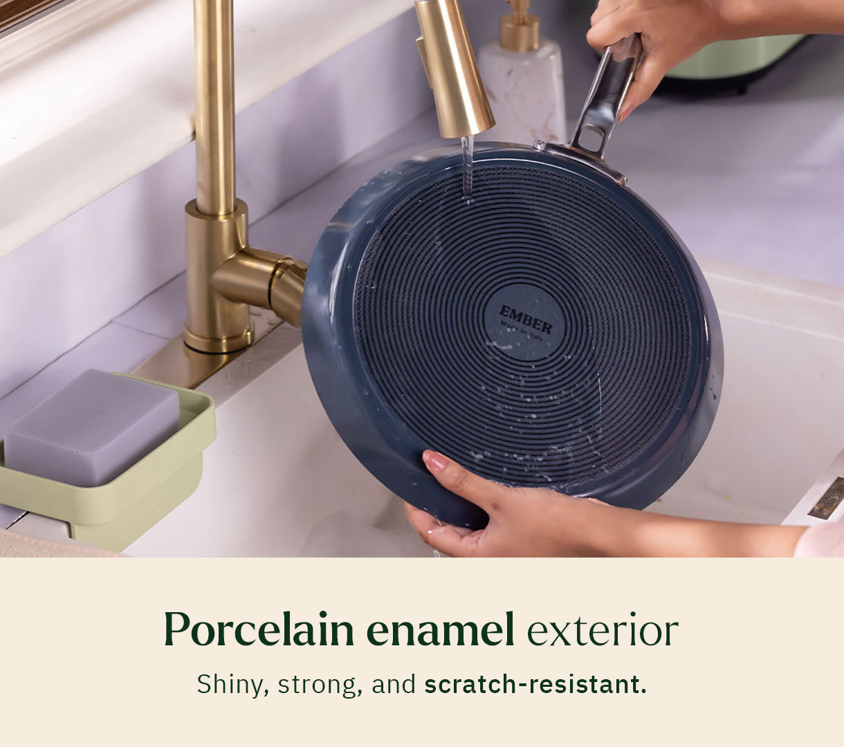 Everyday Cookware Trio (with storage) - Nilgiri Blue