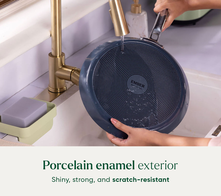 Everyday Cookware Trio (with storage) - Nilgiri Blue
