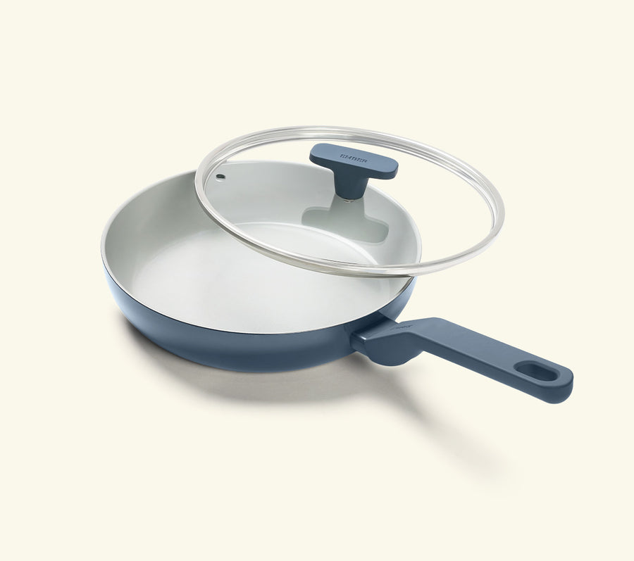 Frypan 24cm with glass lid (2.0) - Nilgiri Blue