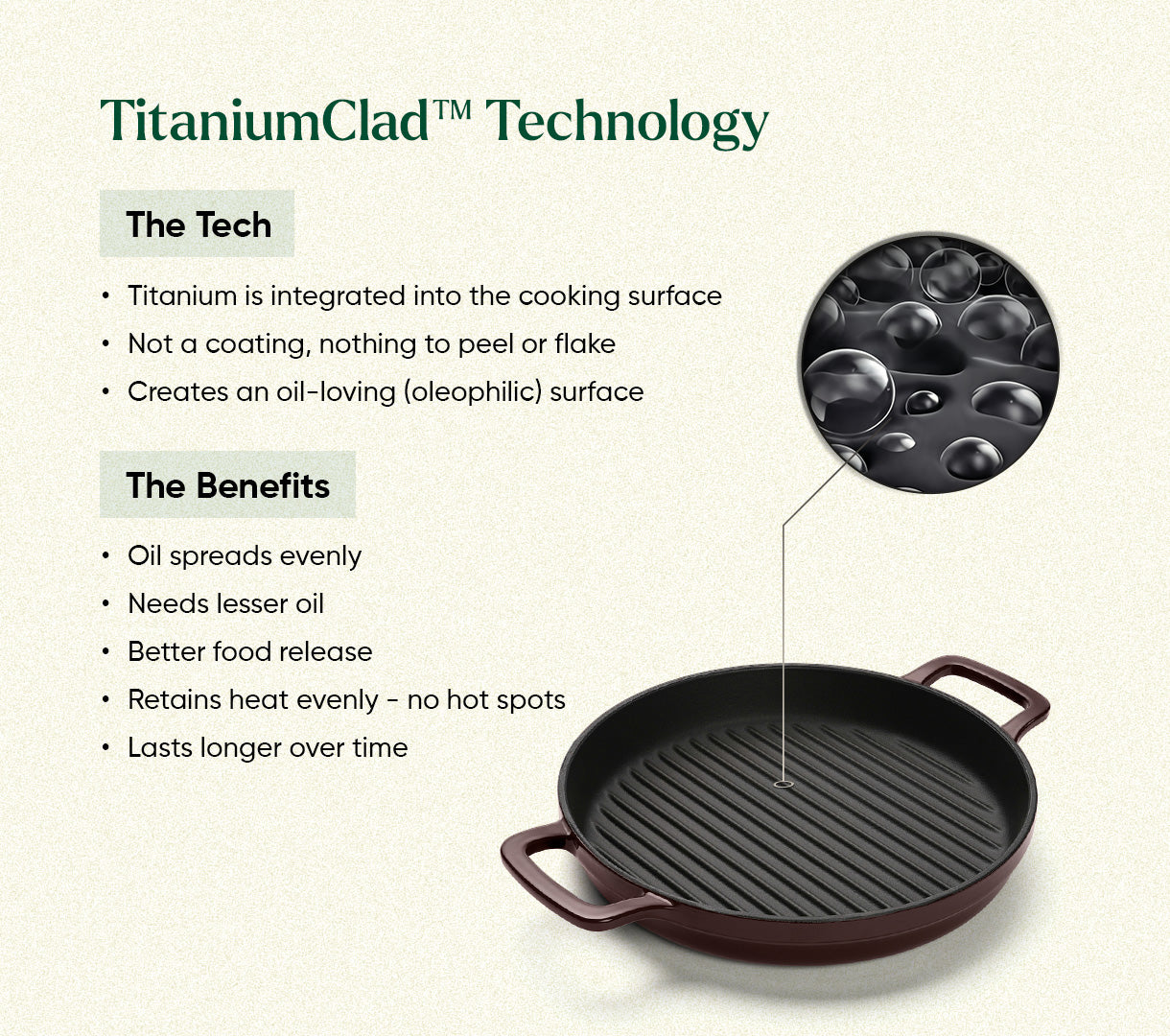 Cast Iron Trio with Storage - Wine