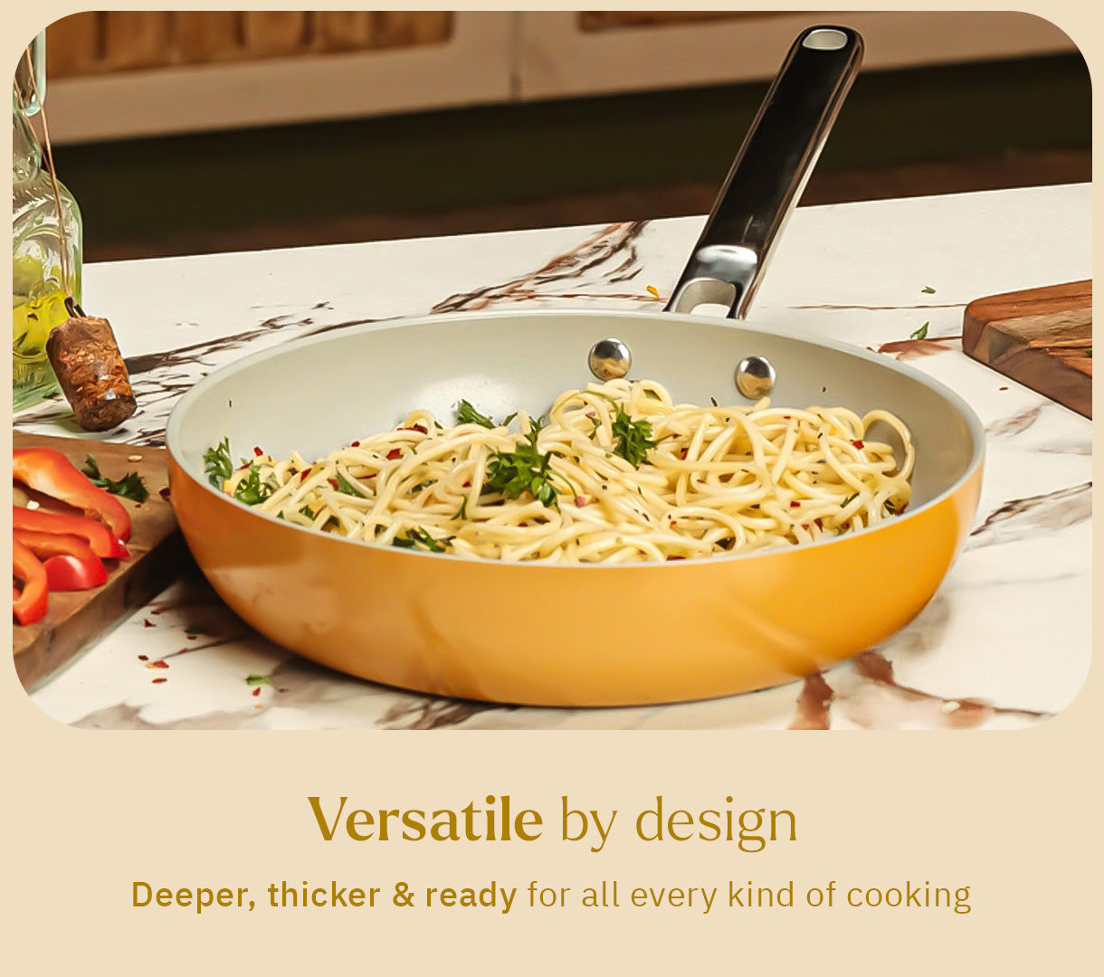Frypan 24cm - Benares Gold
