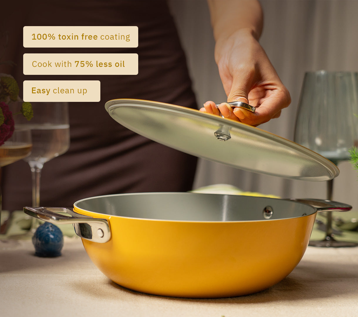 Kadai 24cm- Benares Gold