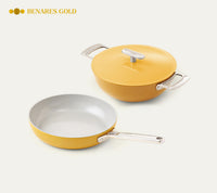 Ember Kadai + Frypan Duo - Benares Gold