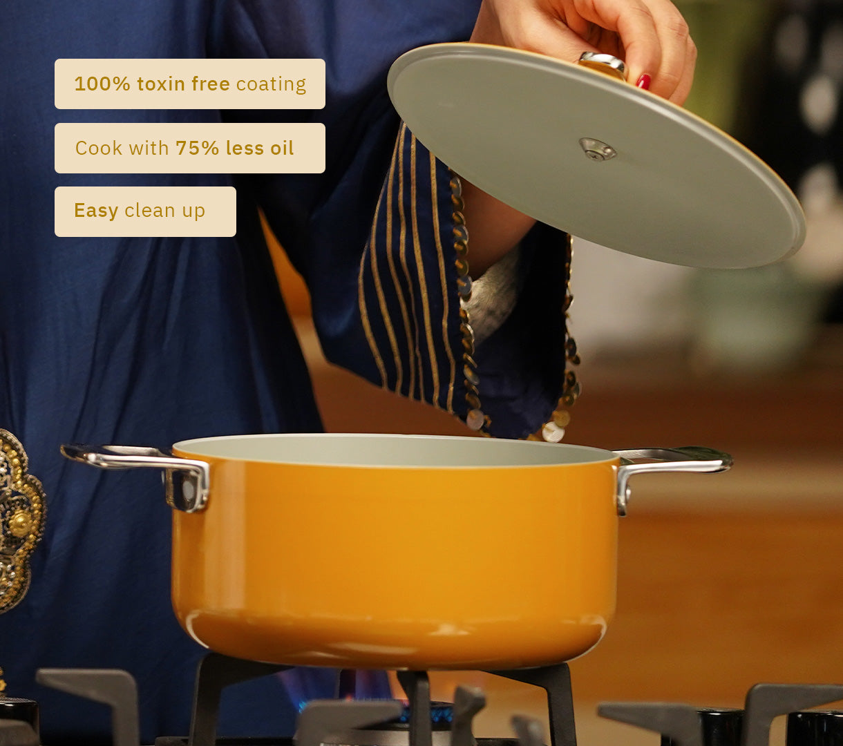 Mini Dutch Oven 20cm - Benares Gold