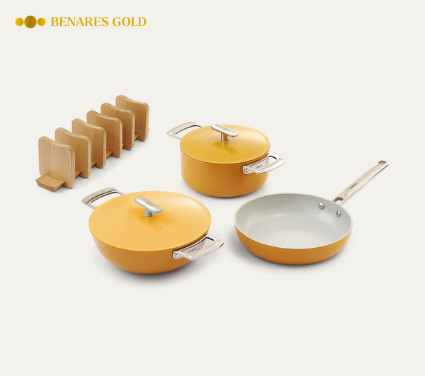Ember Cookware Trio with Storage -  Benares Gold