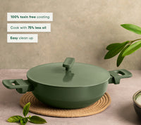 Ember Frypan + Kadai Duo - Coorg Green
