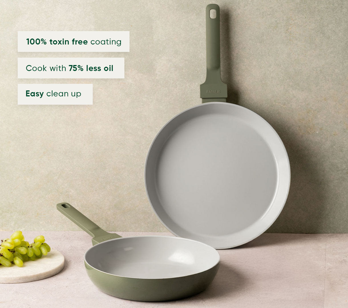 Everyday Cookware Trio - Coorg Green