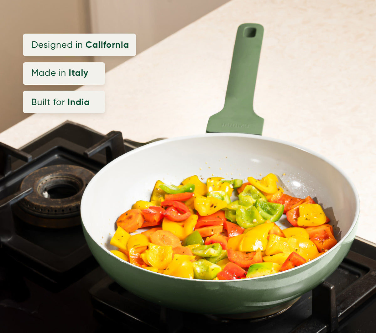Ember Frypan + Kadai Duo - Coorg Green