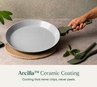 Everyday Cookware Trio with glass lid - Coorg Green