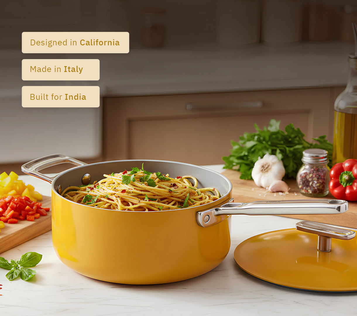 Saucepan 20cm - Benares Gold