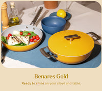 Ember Kadai + Frypan Duo - Benares Gold
