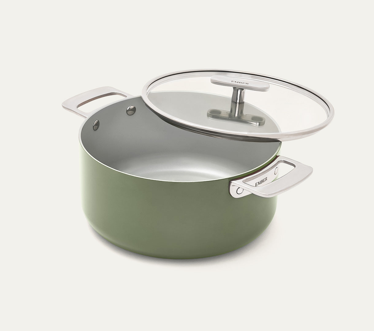 Dutch Oven 24cm with glass lid - Coorg Green