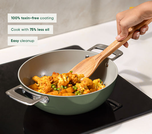 Everyday Cookware Trio (with storage) - Coorg Green