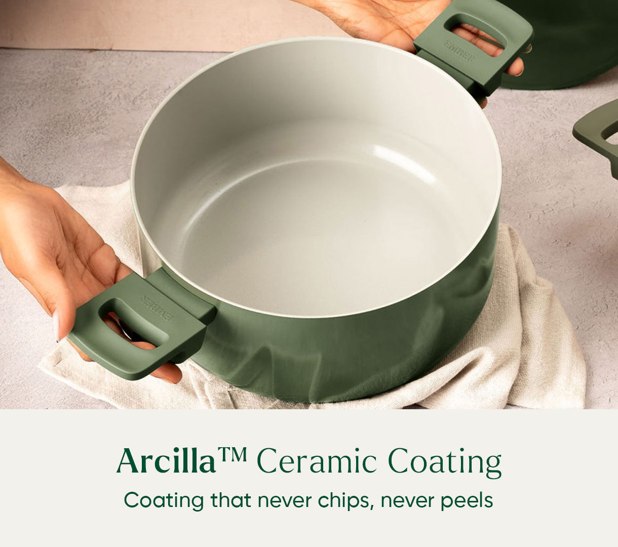 Dutch Oven 24cm with glass lid - Coorg Green