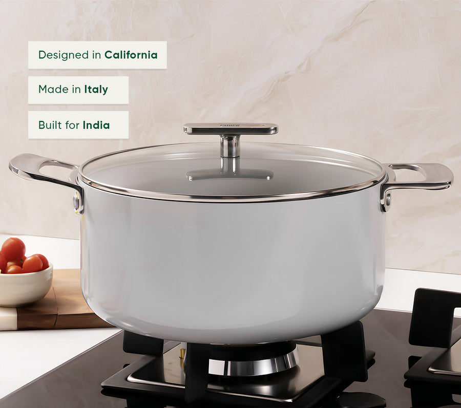 Dutch Oven 24cm with glass lid - Himalayan Mist