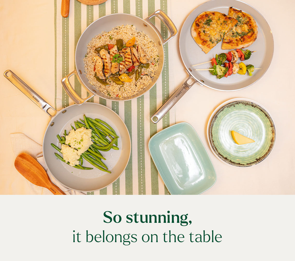Everyday Cookware Trio (with storage) - Himalayan Mist