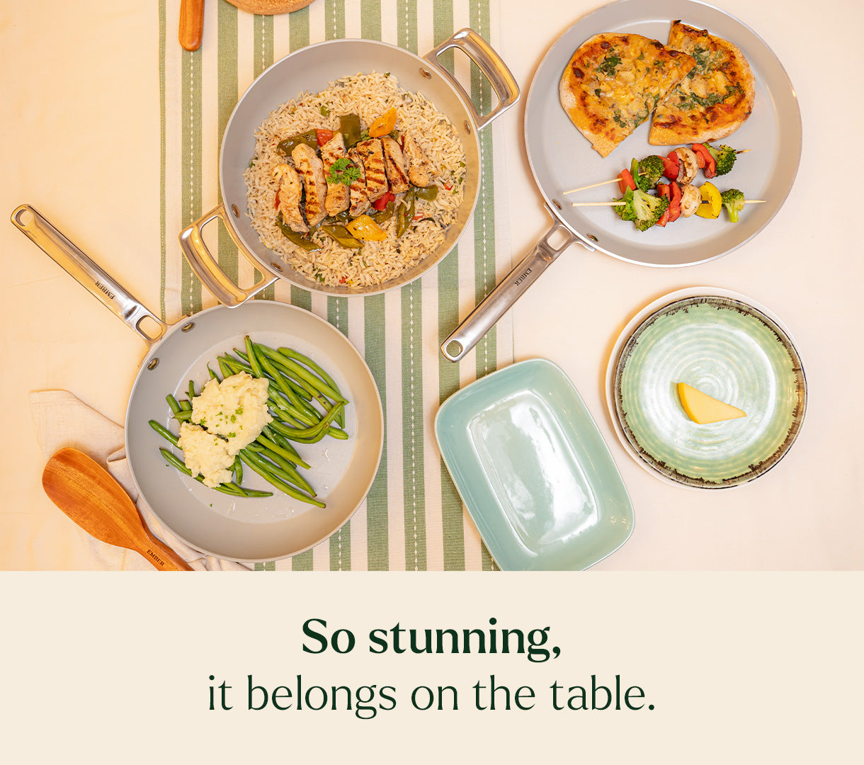 Everyday Cookware Trio (with storage) - Himalayan Mist
