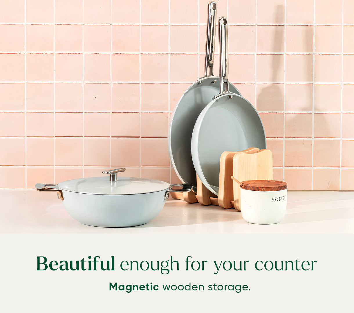 Everyday Cookware Trio (with storage) - Himalayan Mist