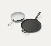 Ember Set of 3 - Ceramic Egg Pan + Ti-Enamel Tawa + Set of 5 tools