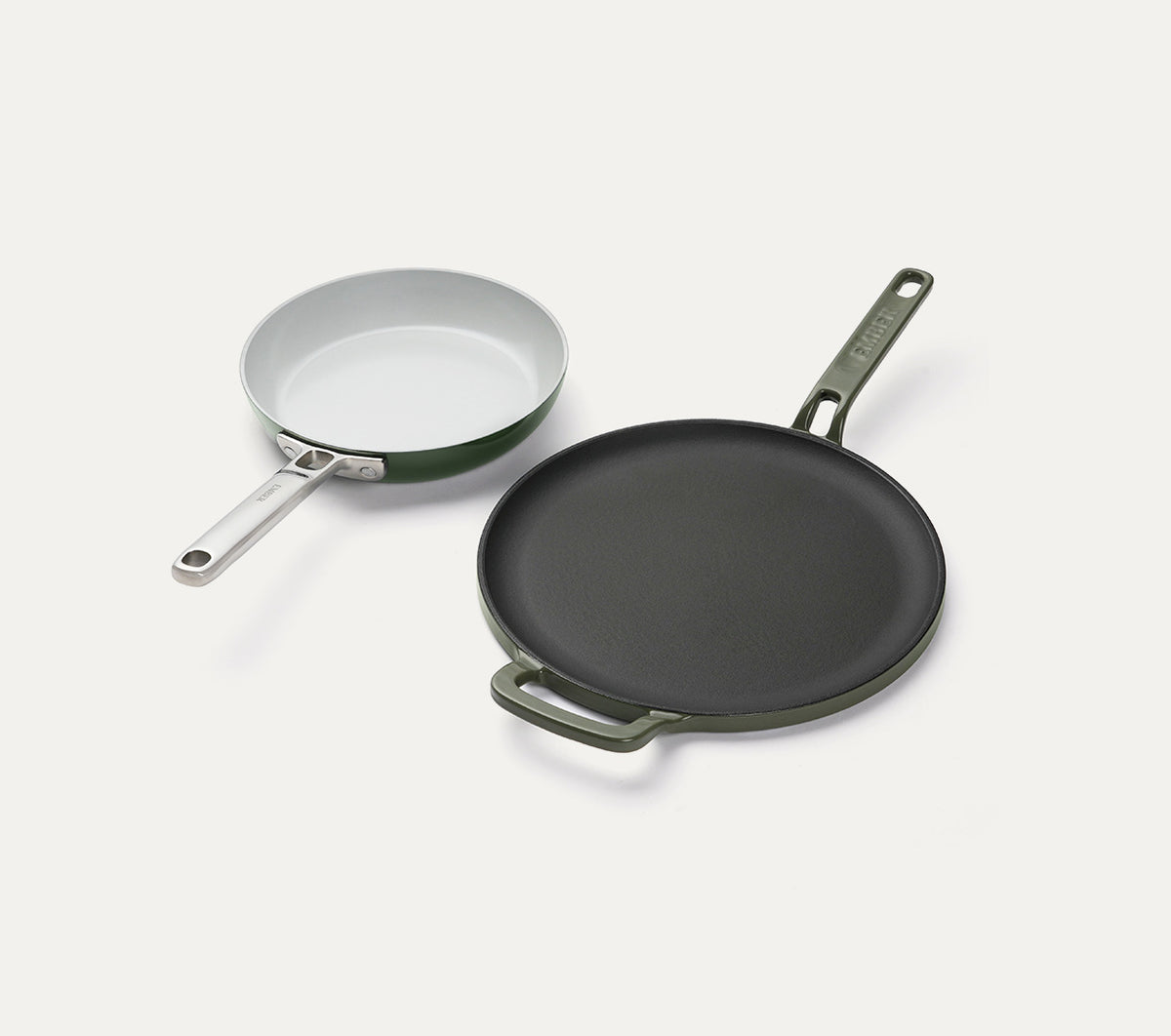 Ember Set of 3 - Ceramic Egg Pan + Ti-Enamel Tawa + Set of 5 tools