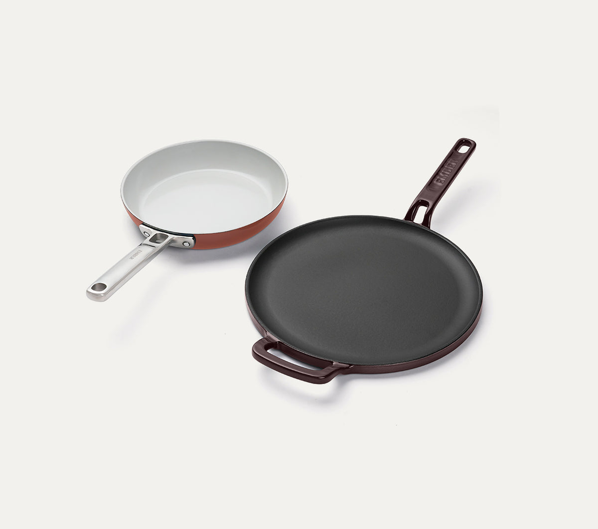 Ember Set of 3 - Ceramic Egg Pan + Ti-Enamel Tawa + Set of 5 tools