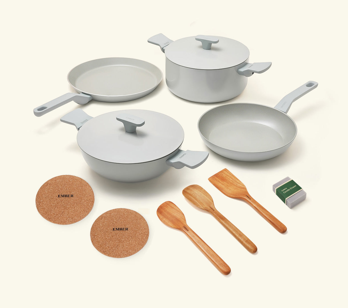 Complete Cookware Set (4-Piece) -Himalayan Mist
