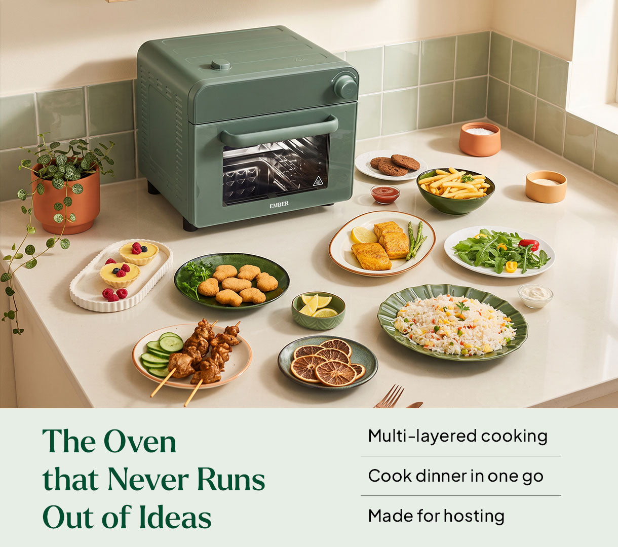 Ember Marvel Oven™ - Coorg Green
