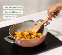 Complete Cookware Set with storage (4-Piece) with glass lid - Jaipur Terracotta