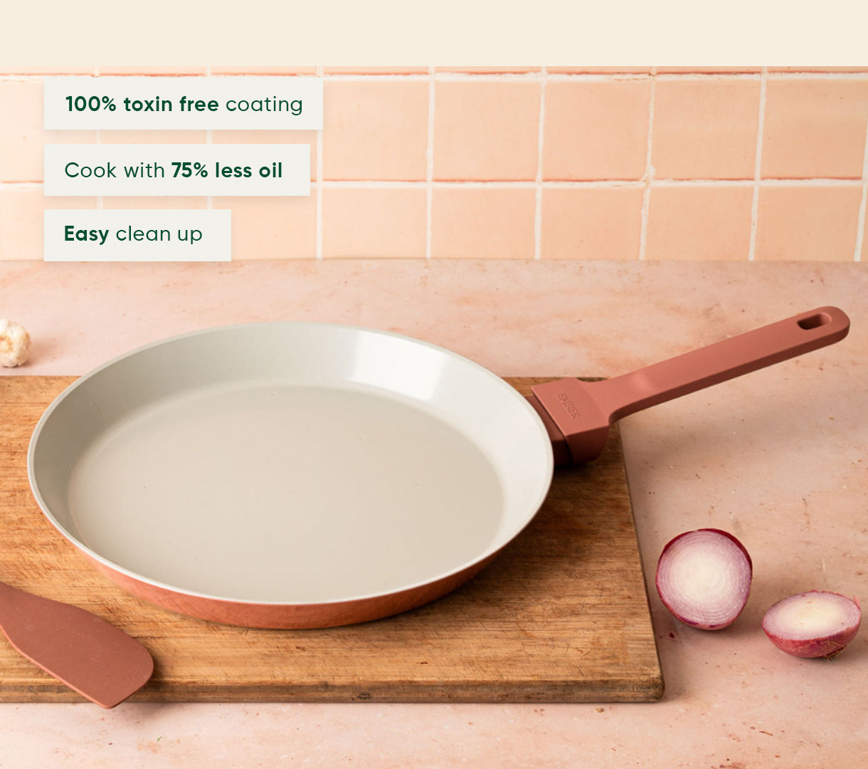 Flat Pan 28 cm - Jaipur Terracotta