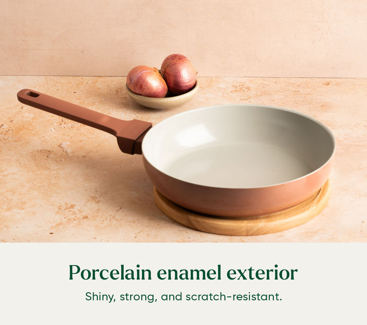 Mini Frypan with Glass Lid 20cm - Jaipur Terracotta