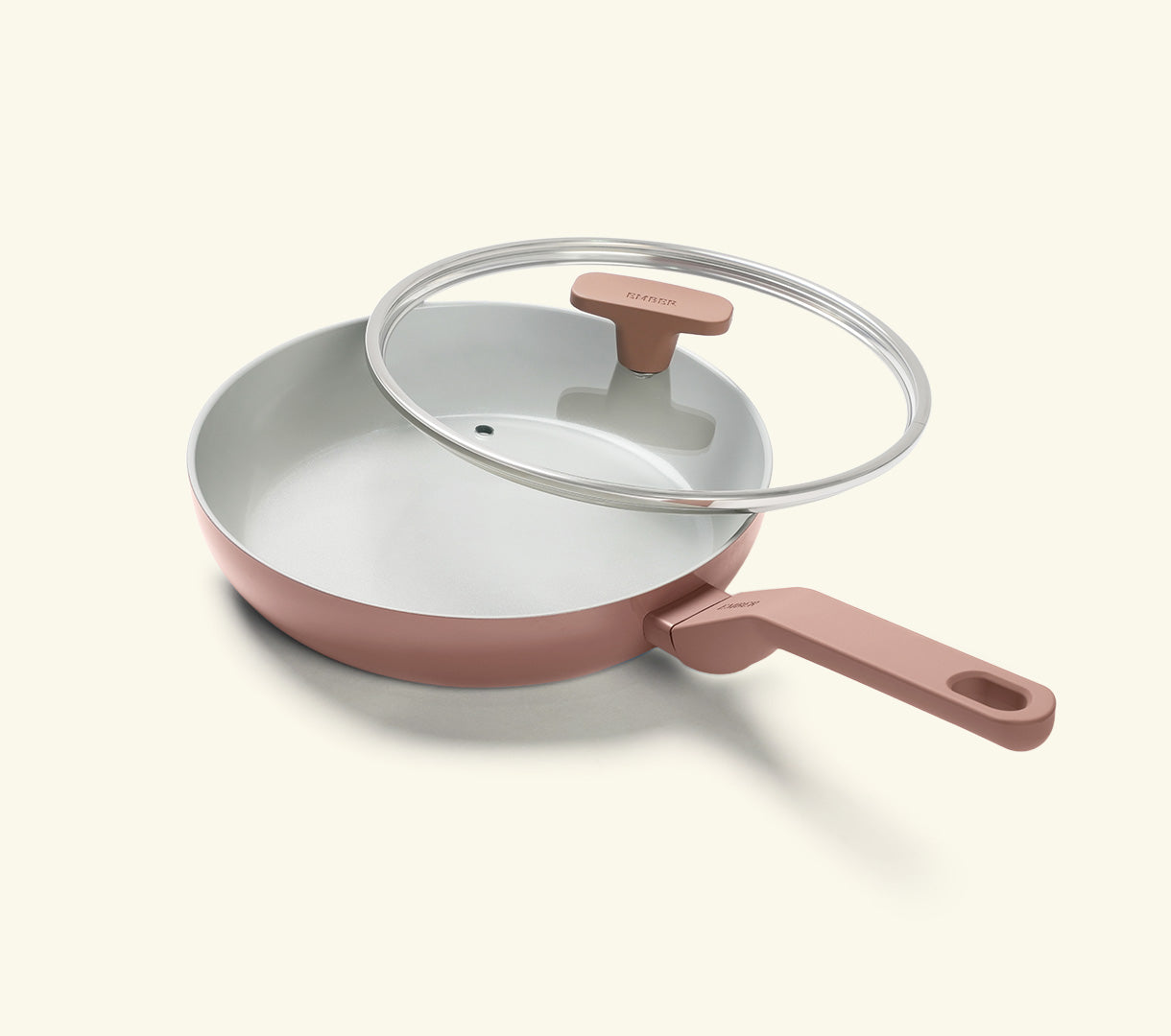 Frypan 24cm with glass lid (2.0) - Jaipur Terracotta