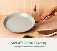Everyday Cookware Trio with glass lid - Jaipur Terracotta