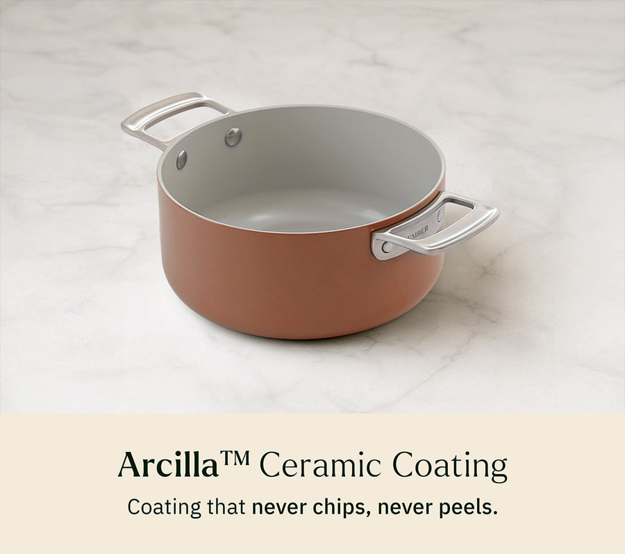 Mini Dutch Oven 20cm with glass lid - Jaipur Terracotta